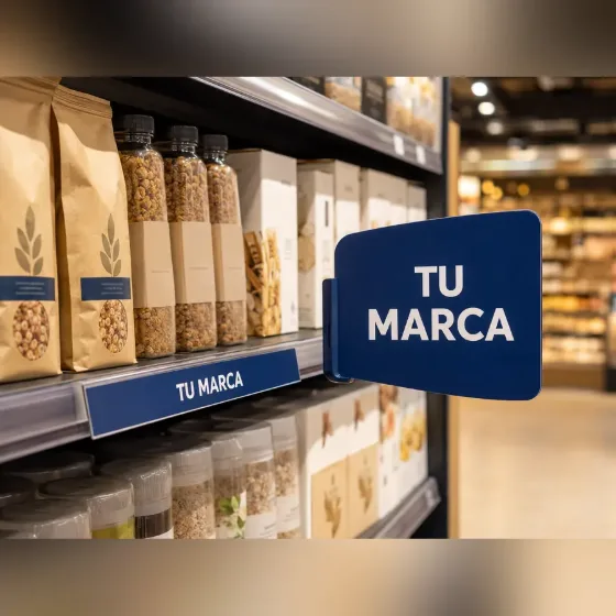 Hablador de percha personalizado con tu marca en supermercado — KELAL Ecuador