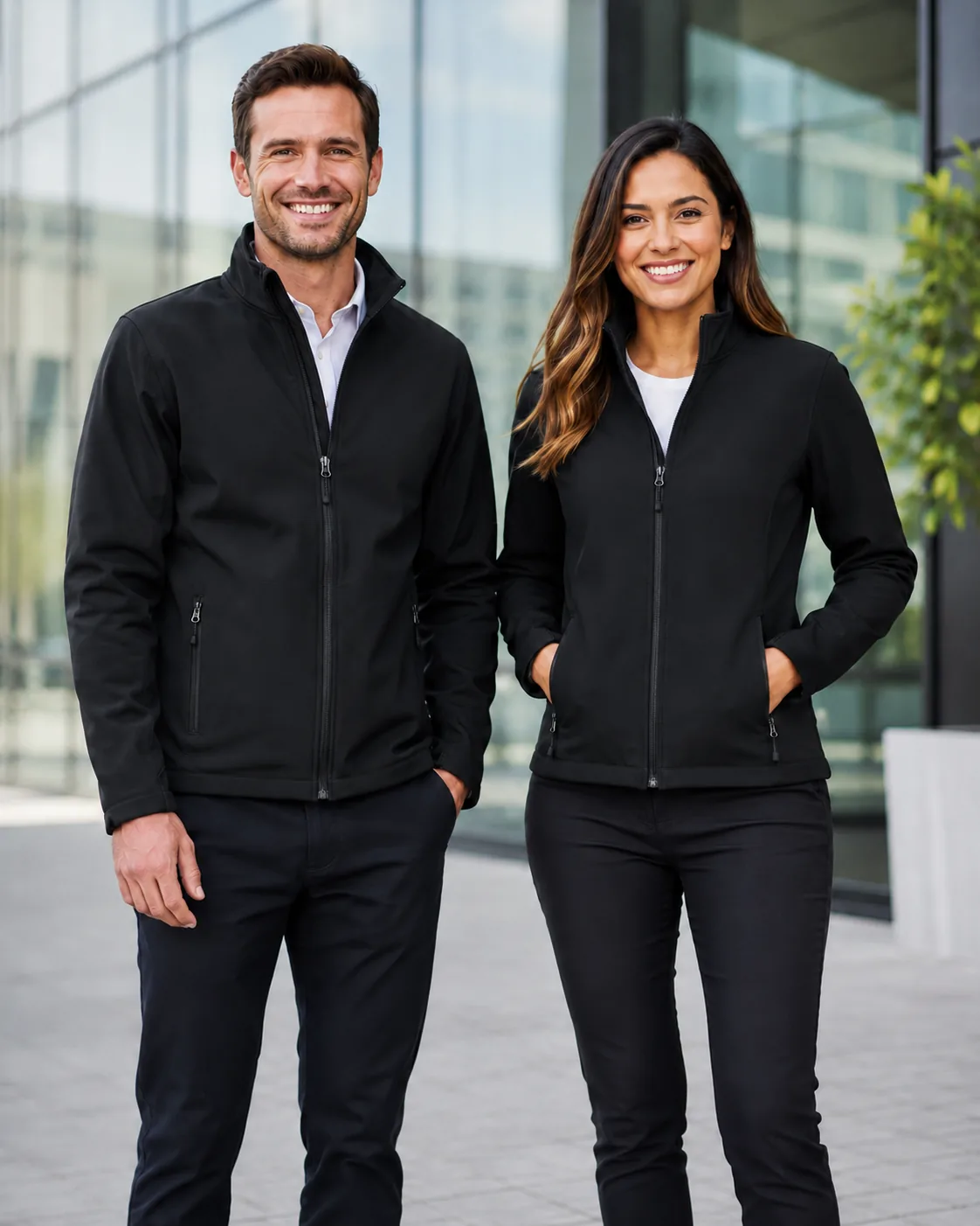 Uniforme corporativo – chaqueta con logo bordado
